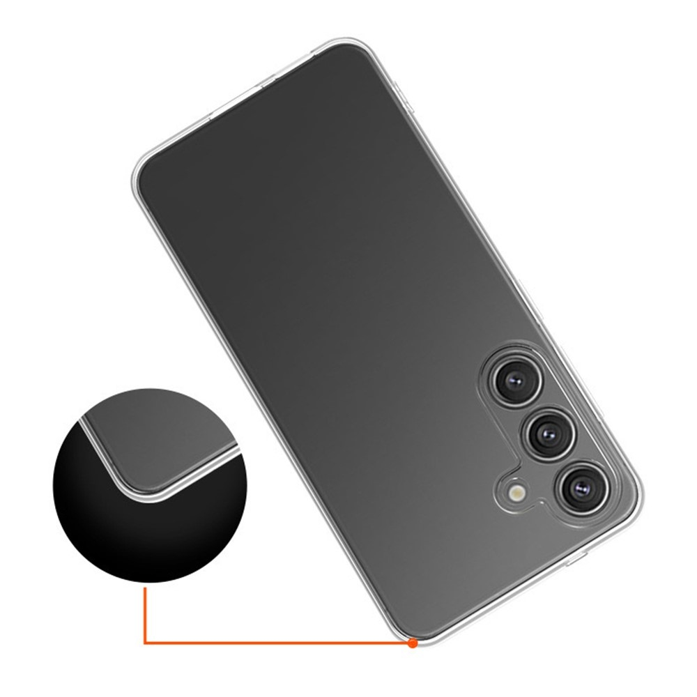 Průhledný gelový obal na Samsung Galaxy S25 - průhledný