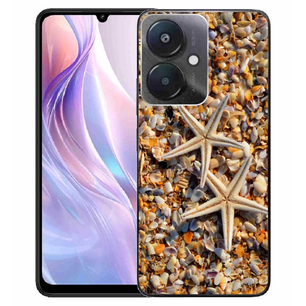 Gelový kryt mmCase na Xiaomi Redmi 13C 5G - mořské hvězdice