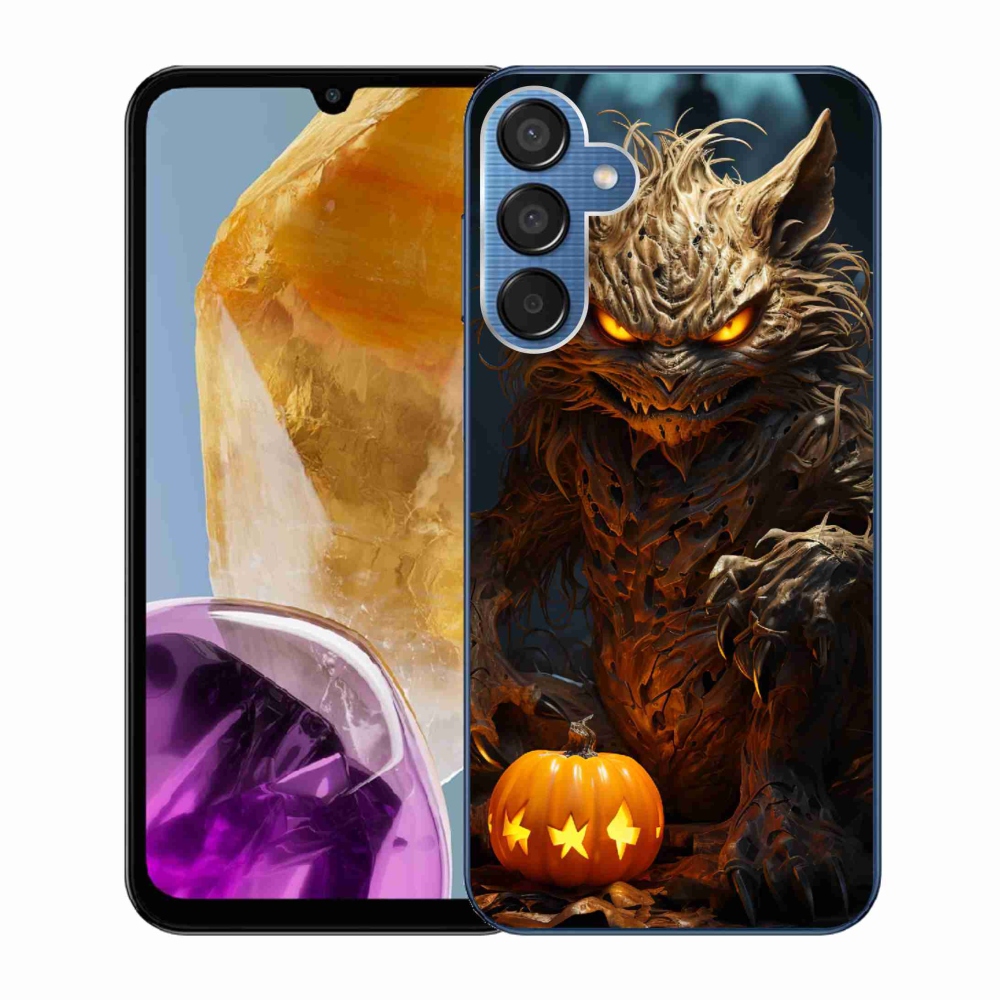 Gelový kryt mmCase na Samsung Galaxy M15 5G - halloweenská příšera