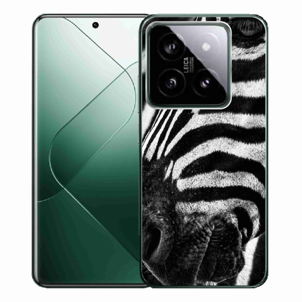 Gelový kryt mmCase na Xiaomi 14 Pro - zebra