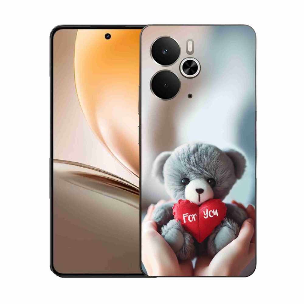 Gelový kryt mmCase na Realme 14 5G - medvídek pro zamilované