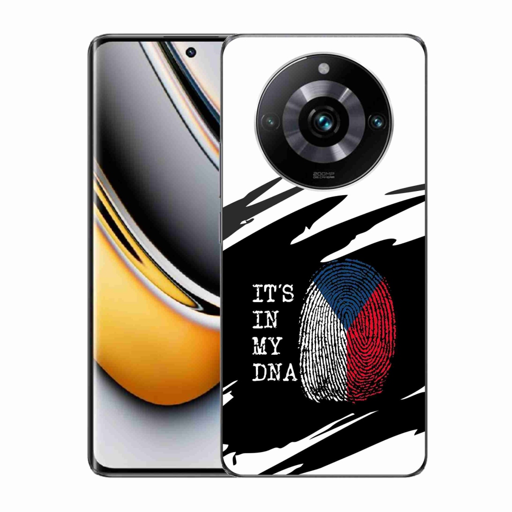 Gelový kryt mmCase na Realme 11 Pro/11 Pro+ - vlajka otisk prstu černobílé pozadí
