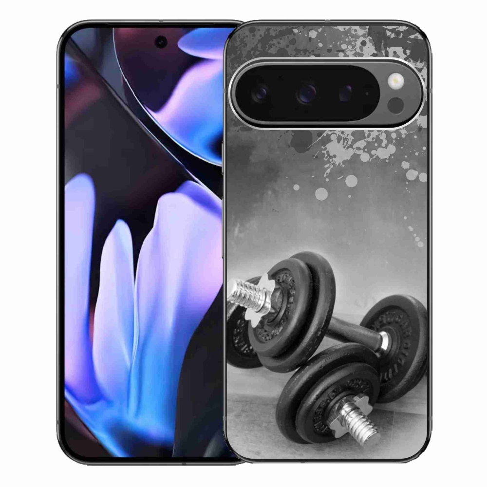 Gelový kryt mmCase na Google Pixel 9 Pro XL - činky 1
