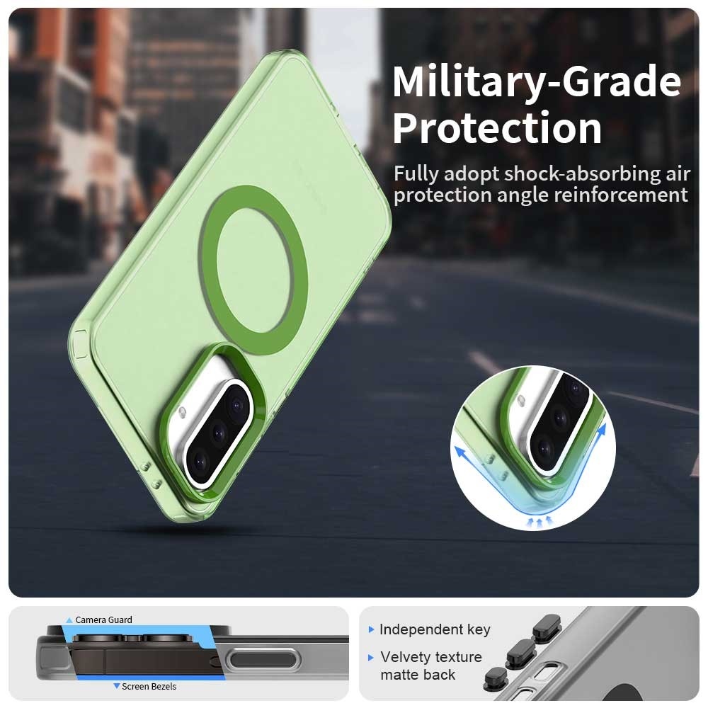 Candy gelový obal MagSafe pro Samsung Galaxy A36 5G/A56 5G - zelený
