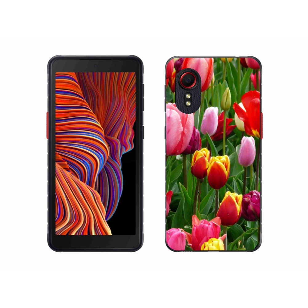 Gelový kryt mmCase na Samsung Galaxy Xcover 5 - tulipány