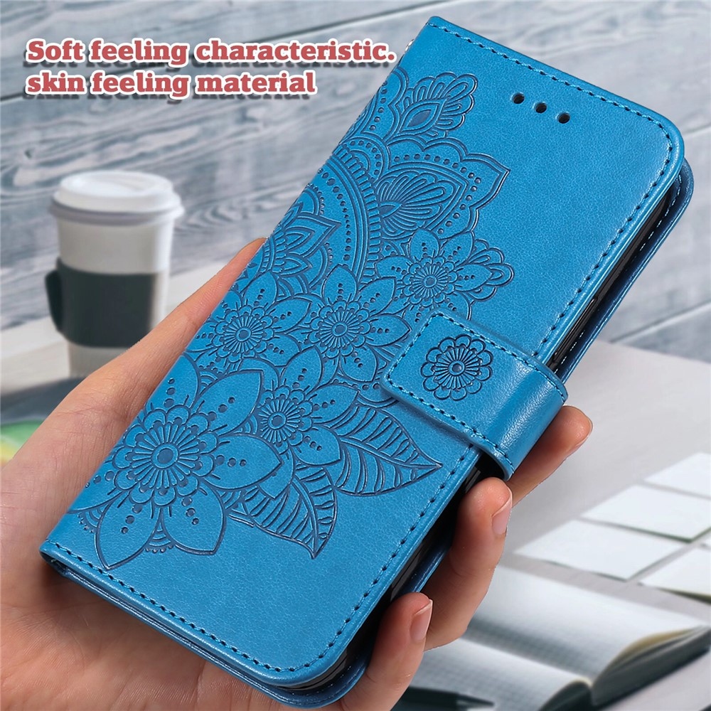 Mandala knížkové pouzdro na Google Pixel 10 Pro XL/Pixel 9 Pro XL - modré