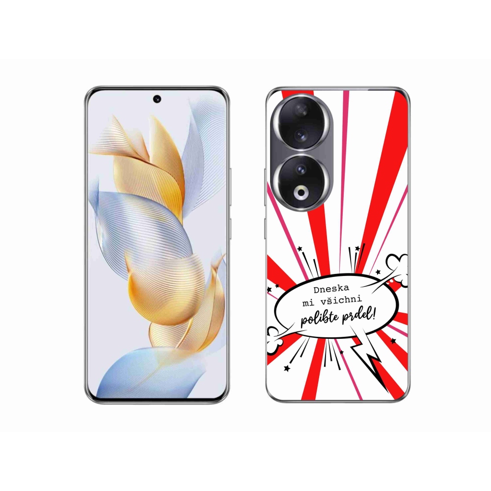 Gelový kryt mmCase na Honor 90 - vtipný text 15 bílé pozadí