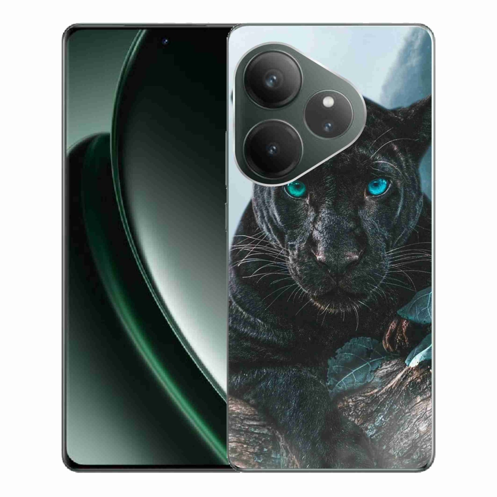 Gelový kryt mmCase na Realme GT 6 5G/GT 6T 5G - černý panter