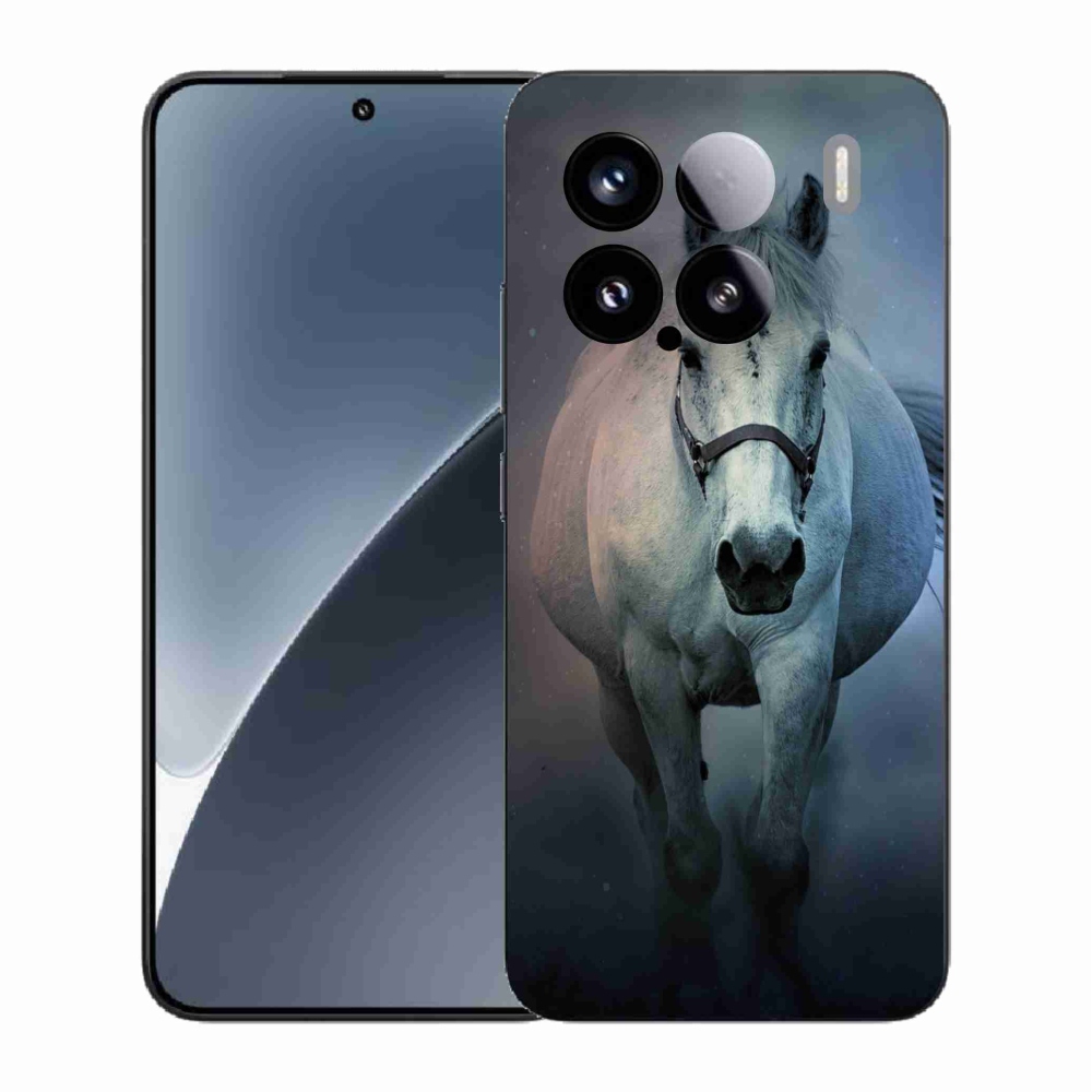 Gelový kryt mmCase na Xiaomi 15 - běžící bílý kůň