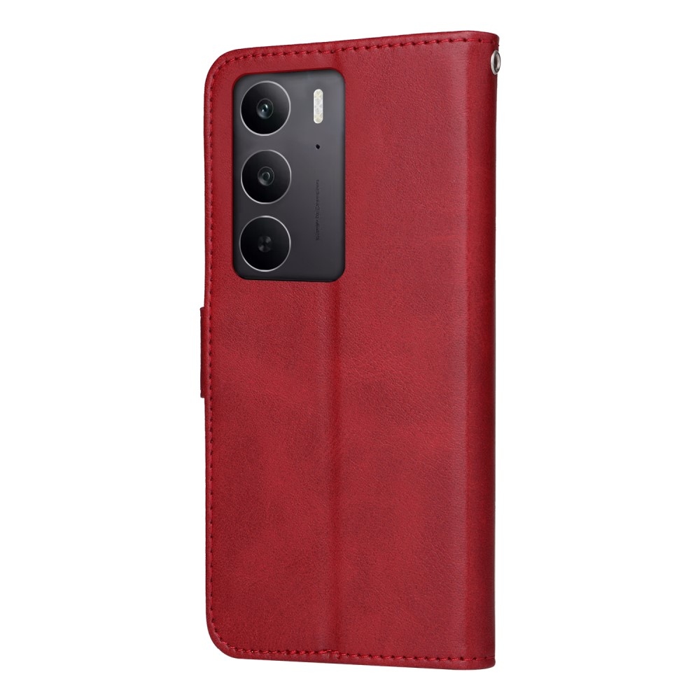Clots knížkové pouzdro na Realme 14x 5G/Realme C75 - červené