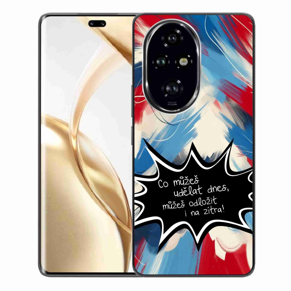 Gelový kryt mmCase na Honor 200 Pro 5G - vtipný text 9 černé pozadí