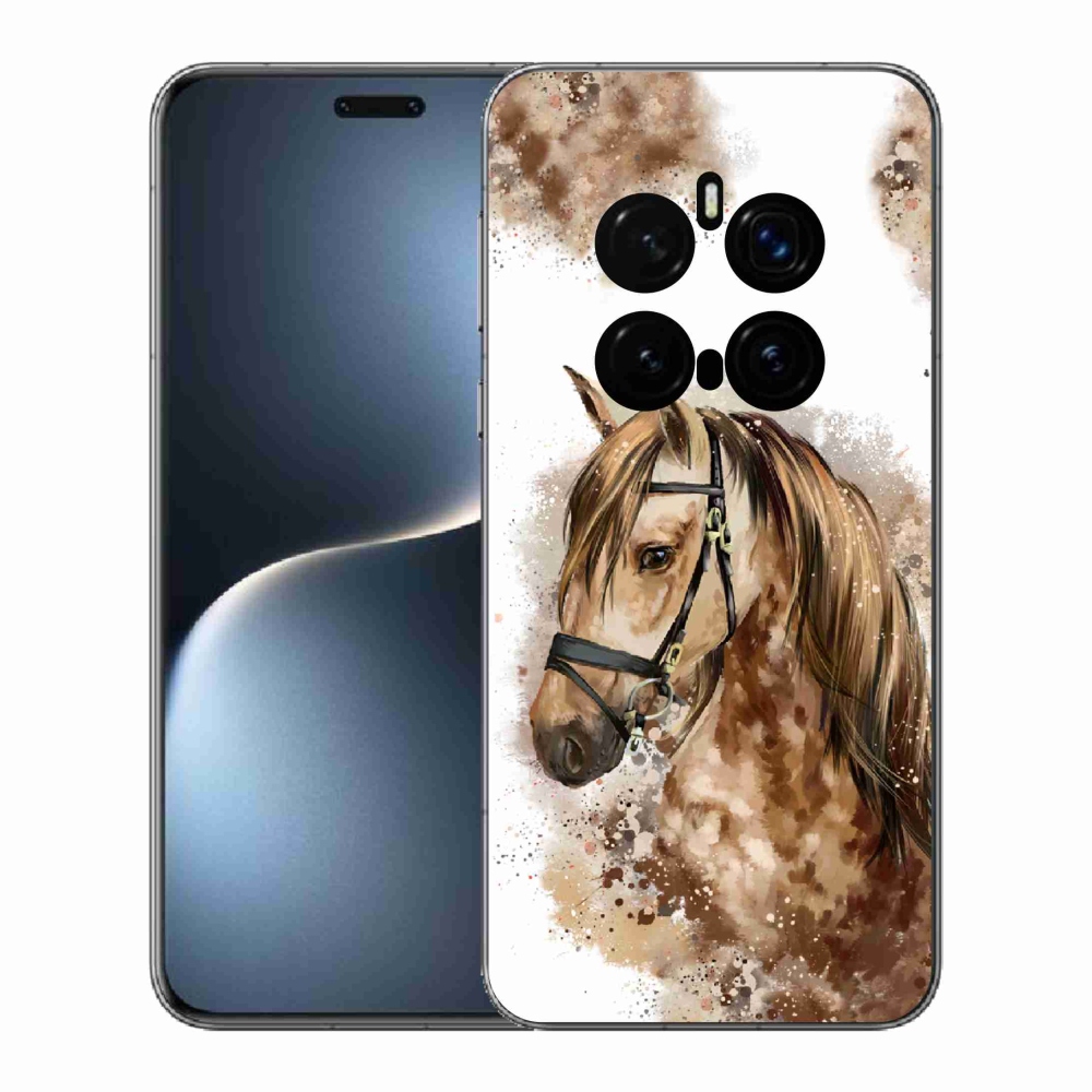 Gelový kryt mmCase na Honor Magic 7 Pro 5G - hnědý kreslený kůň