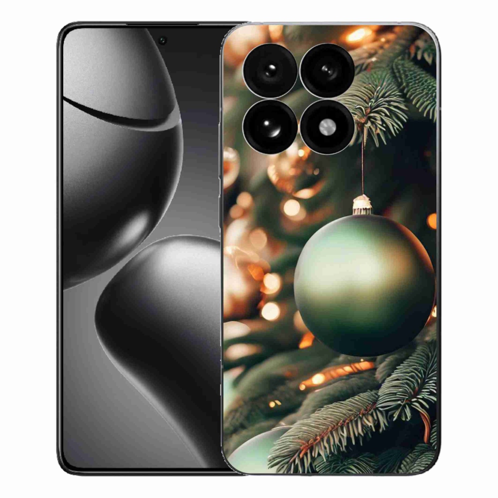 Gelový kryt mmCase na Xiaomi 15T - vánoční ozdoby 1