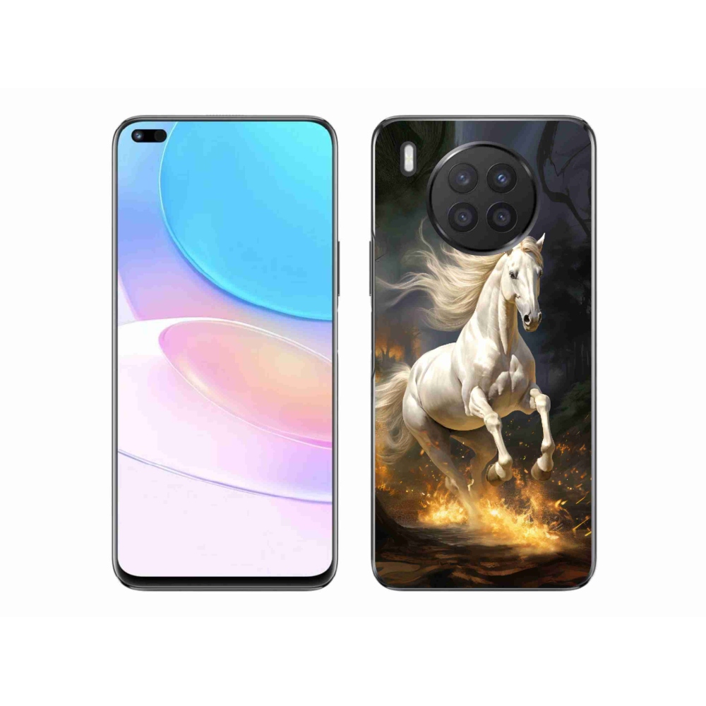 Gelový kryt mmCase na Honor 50 Lite - bílý kůň 2