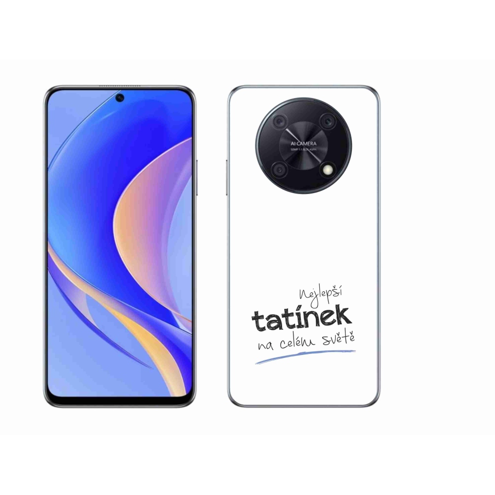 Gelový kryt mmCase na Huawei Nova Y90 - nejlepší tatínek 4 bílé pozadí