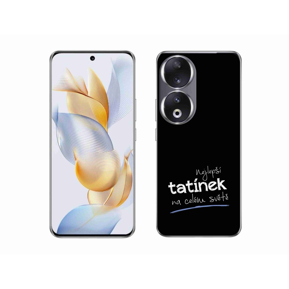 Gelový kryt mmCase na Honor 90 - nejlepší tatínek 4 černé pozadí