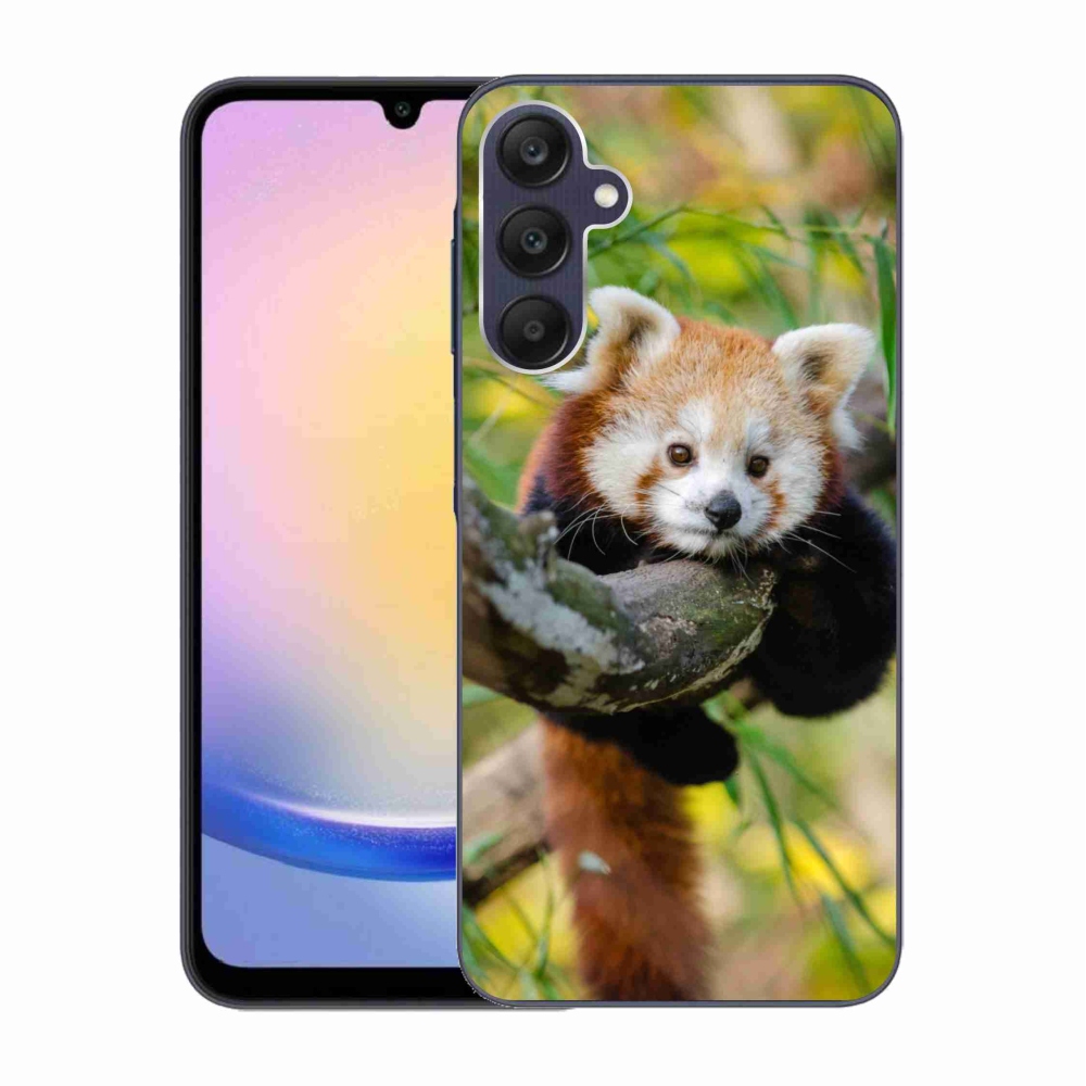 Gelový kryt mmCase na Samsung Galaxy A25 5G - panda červená