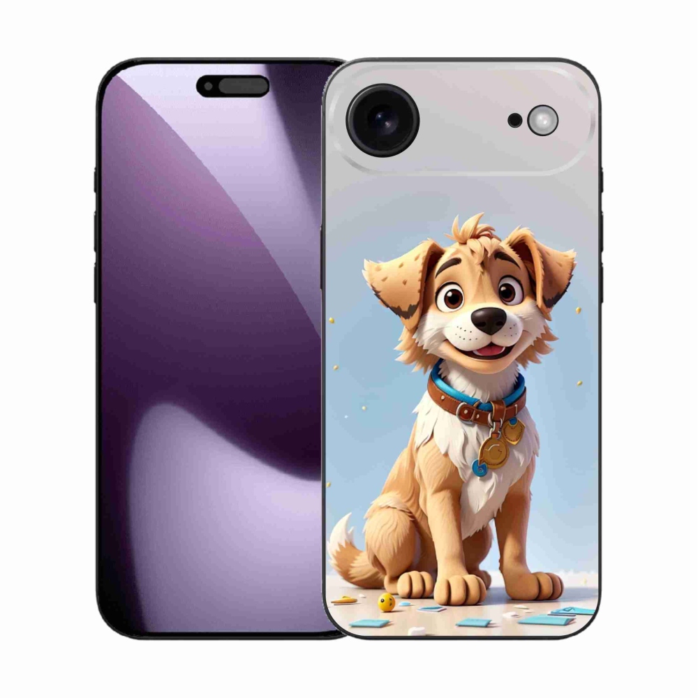 Gelový kryt mmCase na iPhone 17 Air - kreslené štěně
