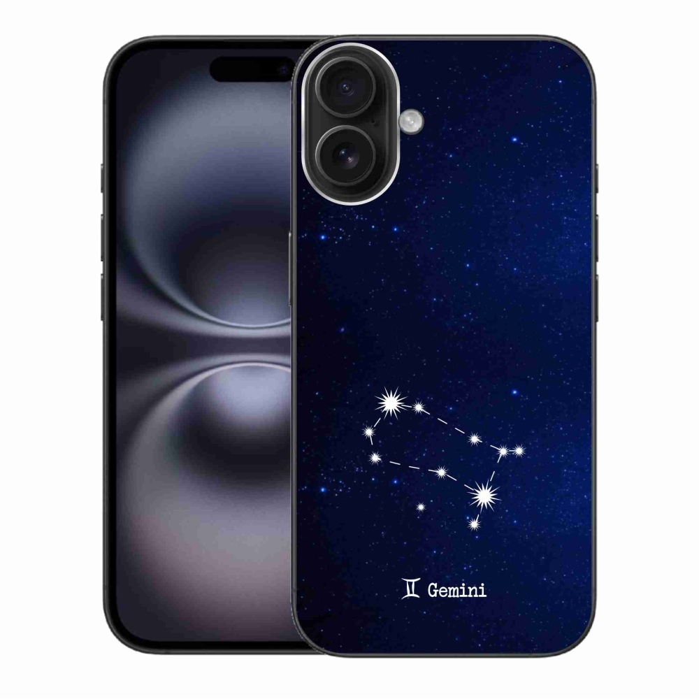 Gelový kryt mmCase na iPhone 16 Plus - souhvězdí Blíženců