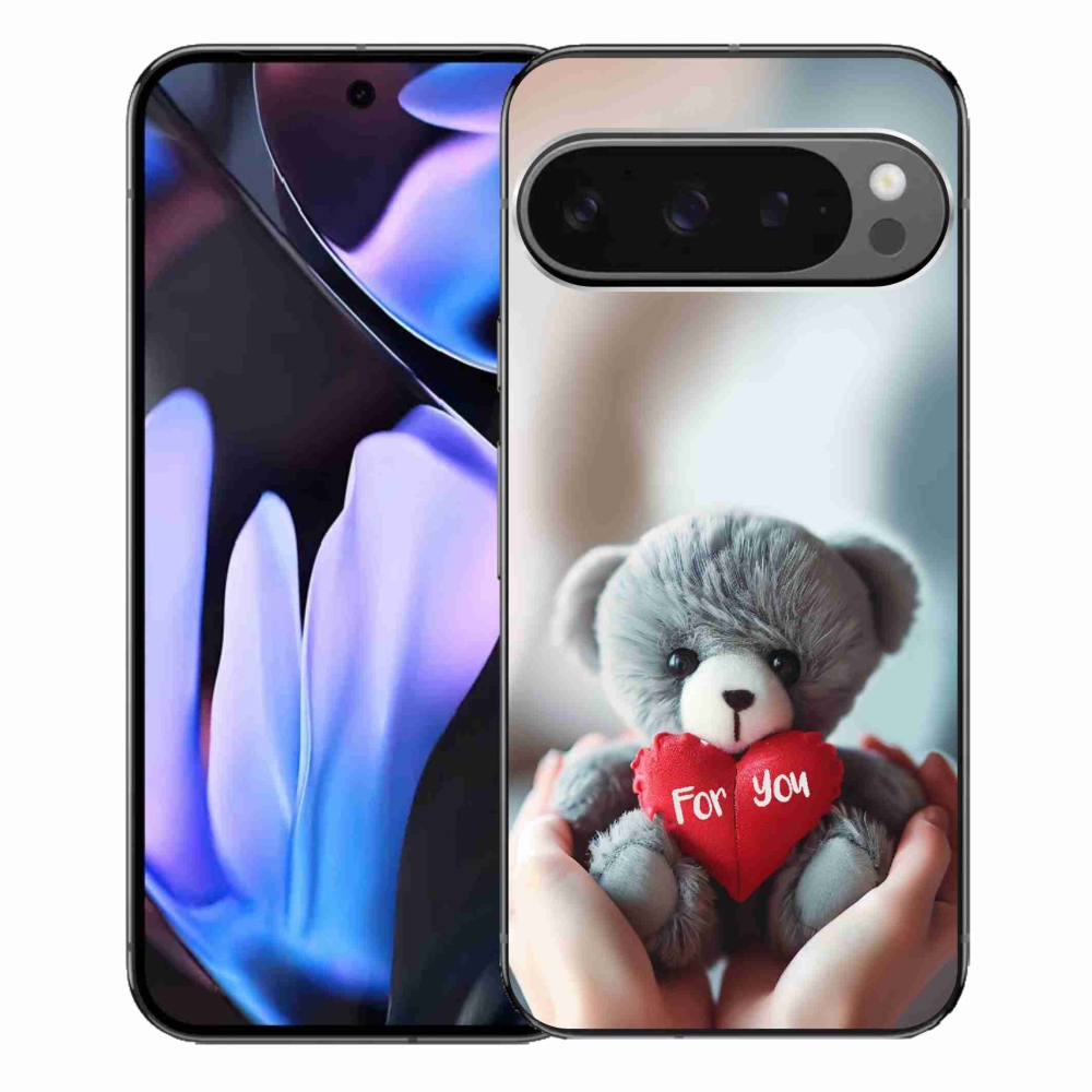 Gelový kryt mmCase na Google Pixel 9 Pro XL - medvídek pro zamilované