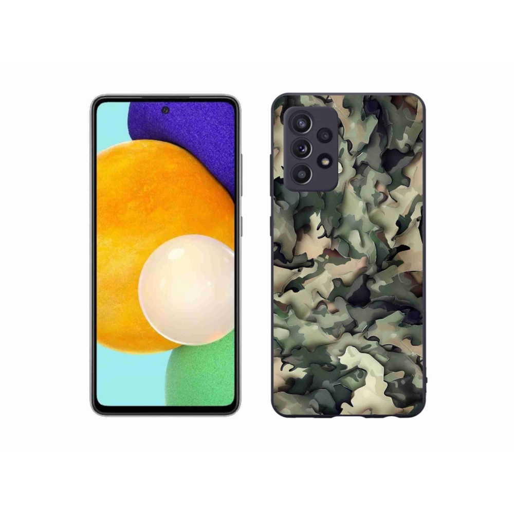 Gelový kryt mmCase na Samsung Galaxy A52/A52 5G - maskáčový vzor 9