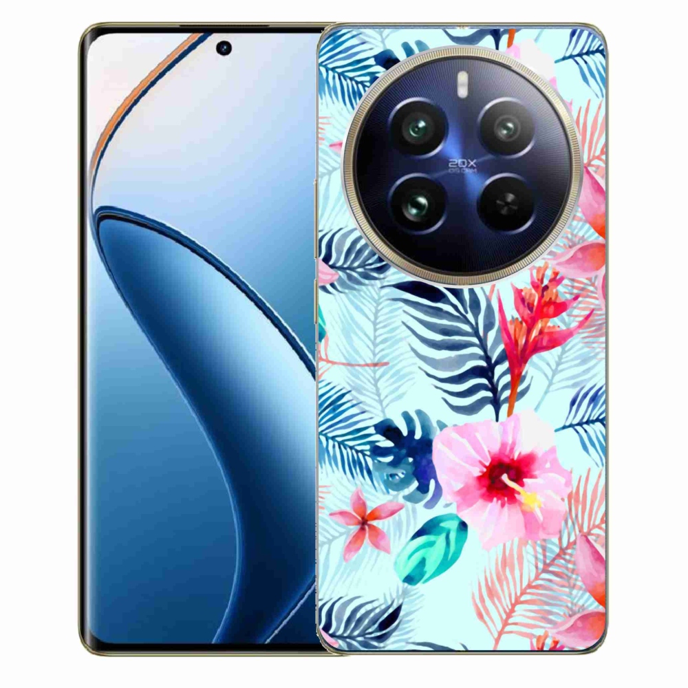 Gelový kryt mmCase na Realme 12 Pro 5G/12 Pro+ 5G - květiny