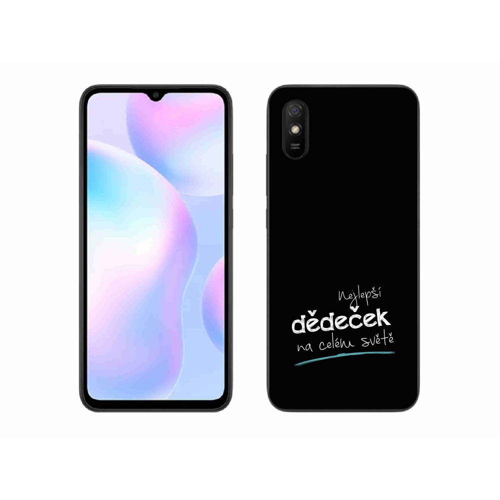 Gelový kryt mmCase na Xiaomi Redmi 9AT - nejlepší dědeček 3 černé pozadí