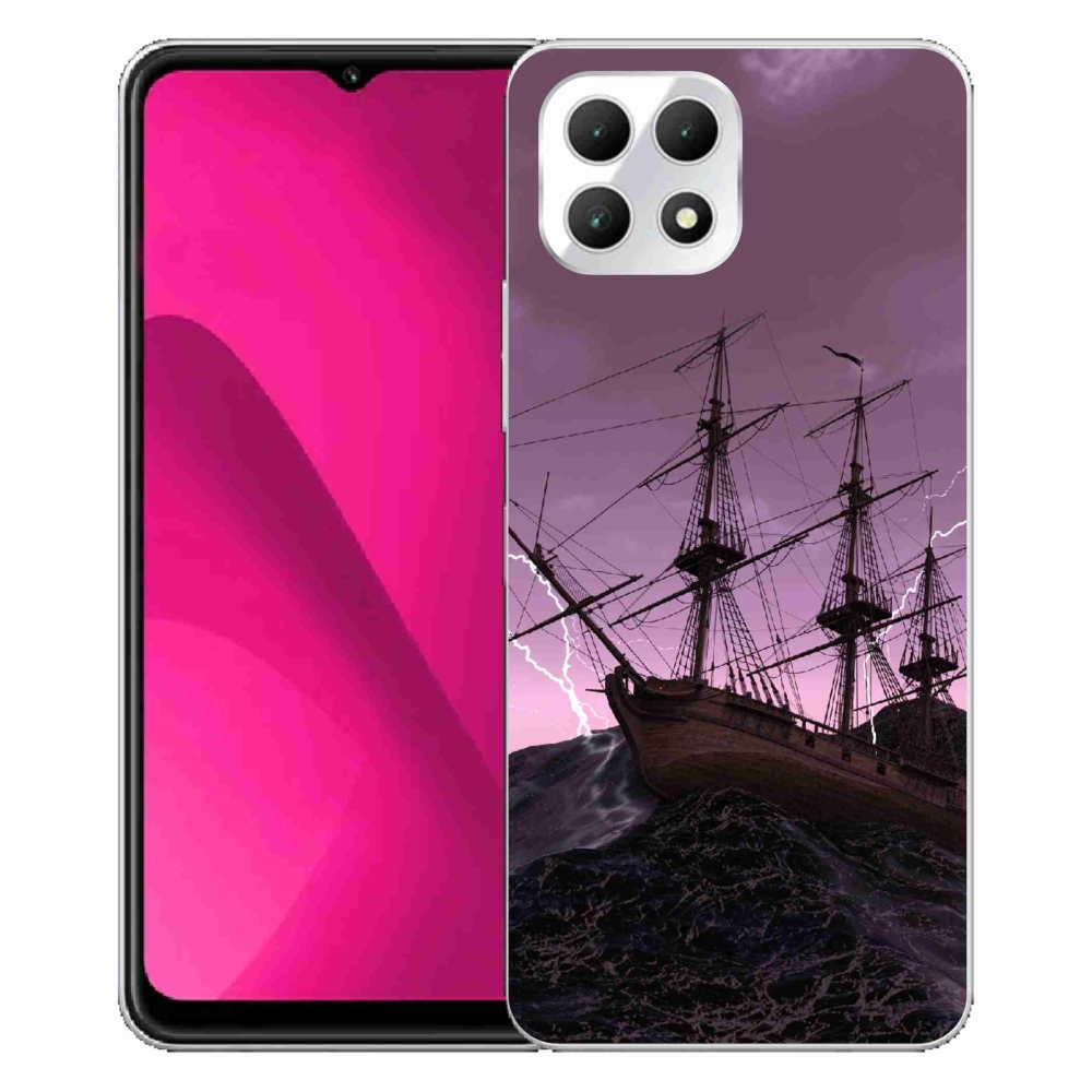 Gelový kryt mmCase na T-Mobile T Phone 2 - loď v bouři