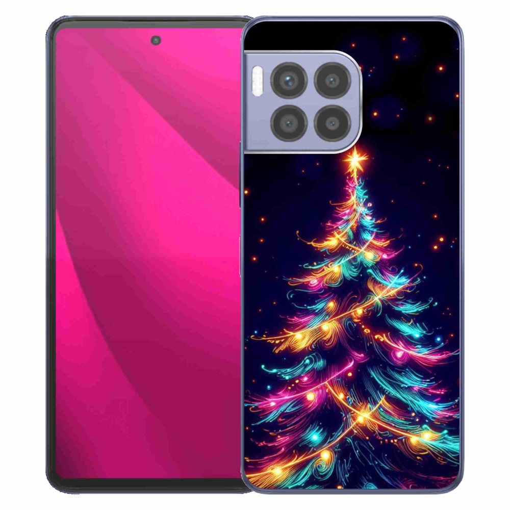 Gelový kryt mmCase na T-Mobile T Phone 2 Pro - neonový vánoční stromek