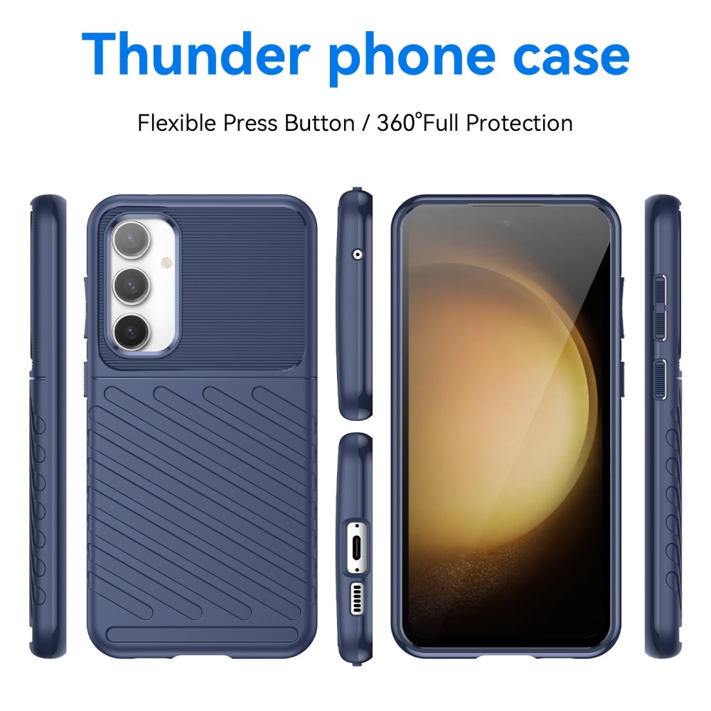 Thunder odolný gelový obal na Samsung Galaxy S23 FE - modrý