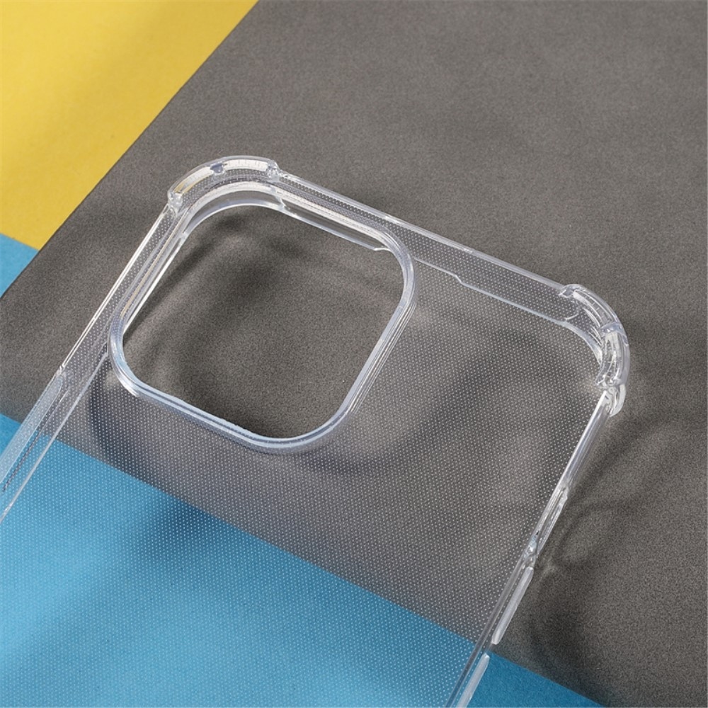 Gelový obal se zesílenými rohy na iPhone 15 Pro Max - průhledný
