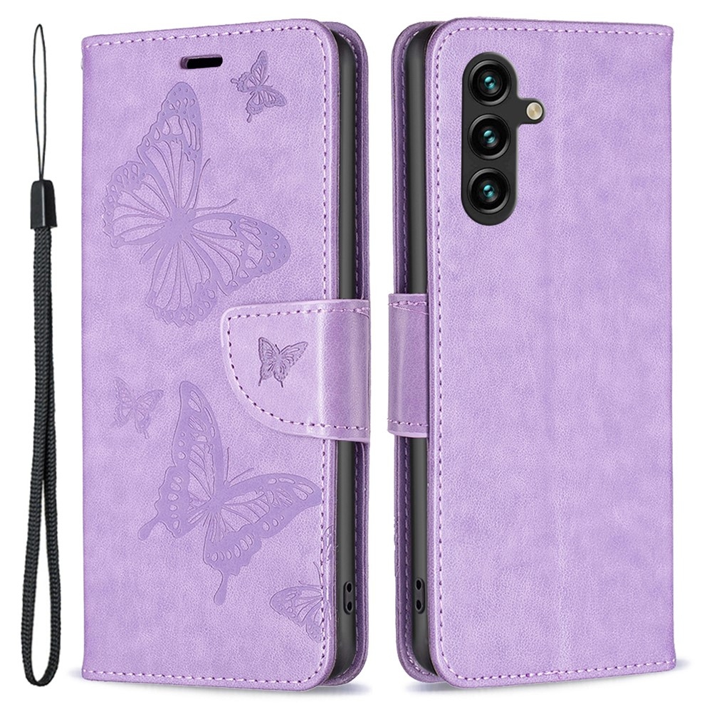 Butterfly knížkové pouzdro na Samsung Galaxy A35 5G - světlefialové