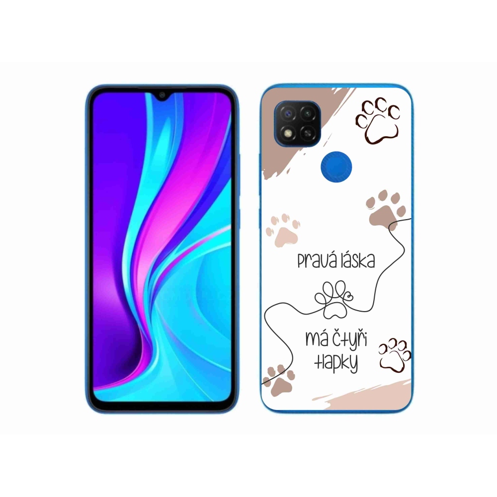 Gelový kryt mmCase na Xiaomi Redmi 9C - psí motiv 1 bílé pozadí