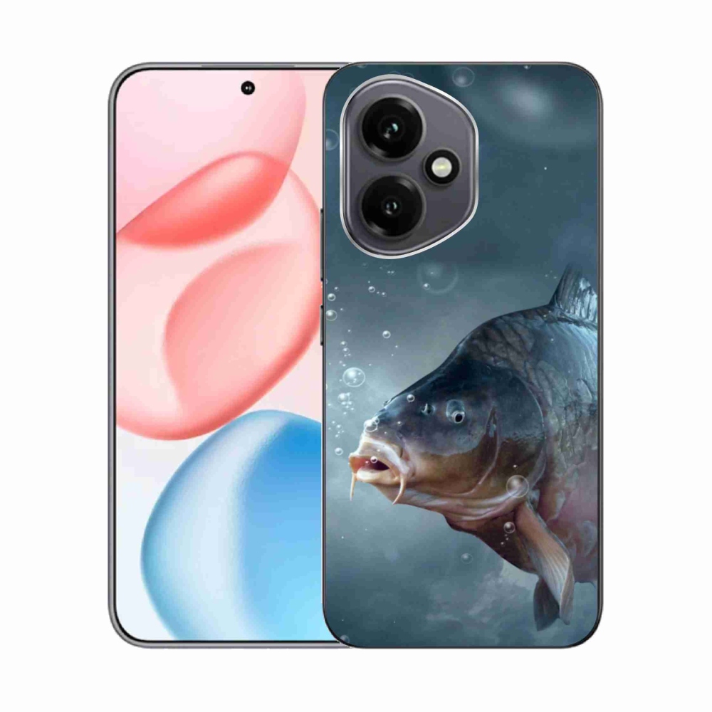 Gelový kryt mmCase na Honor 400 - kapr a bublinky