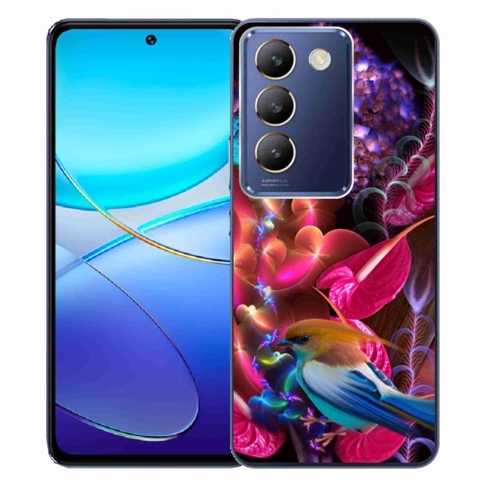 Gelový kryt mmCase na Vivo V40 SE 4G/5G - barevné květiny