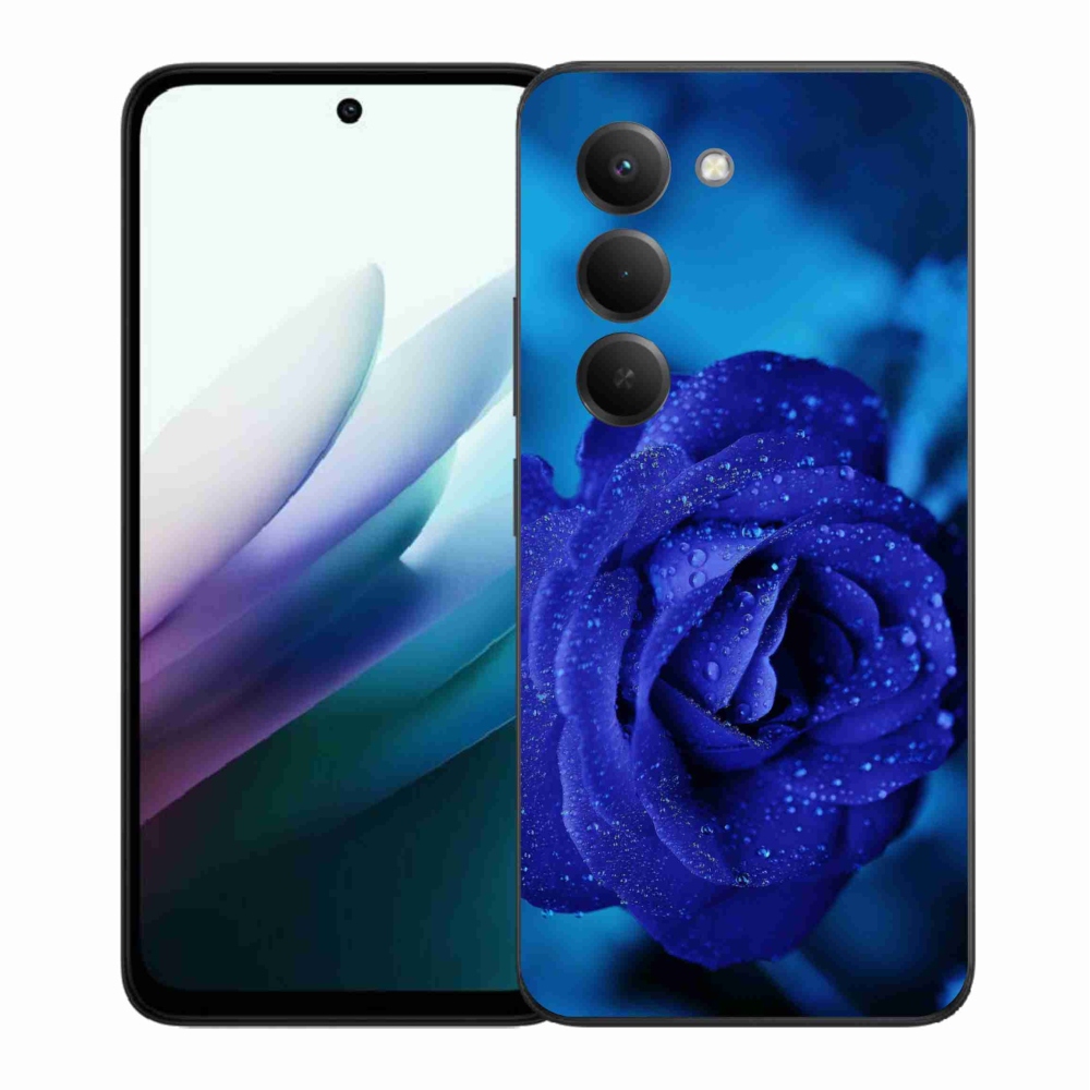 Gelový kryt mmCase na Xiaomi Redmi 15 4G/5G (171mm) - modrá růže