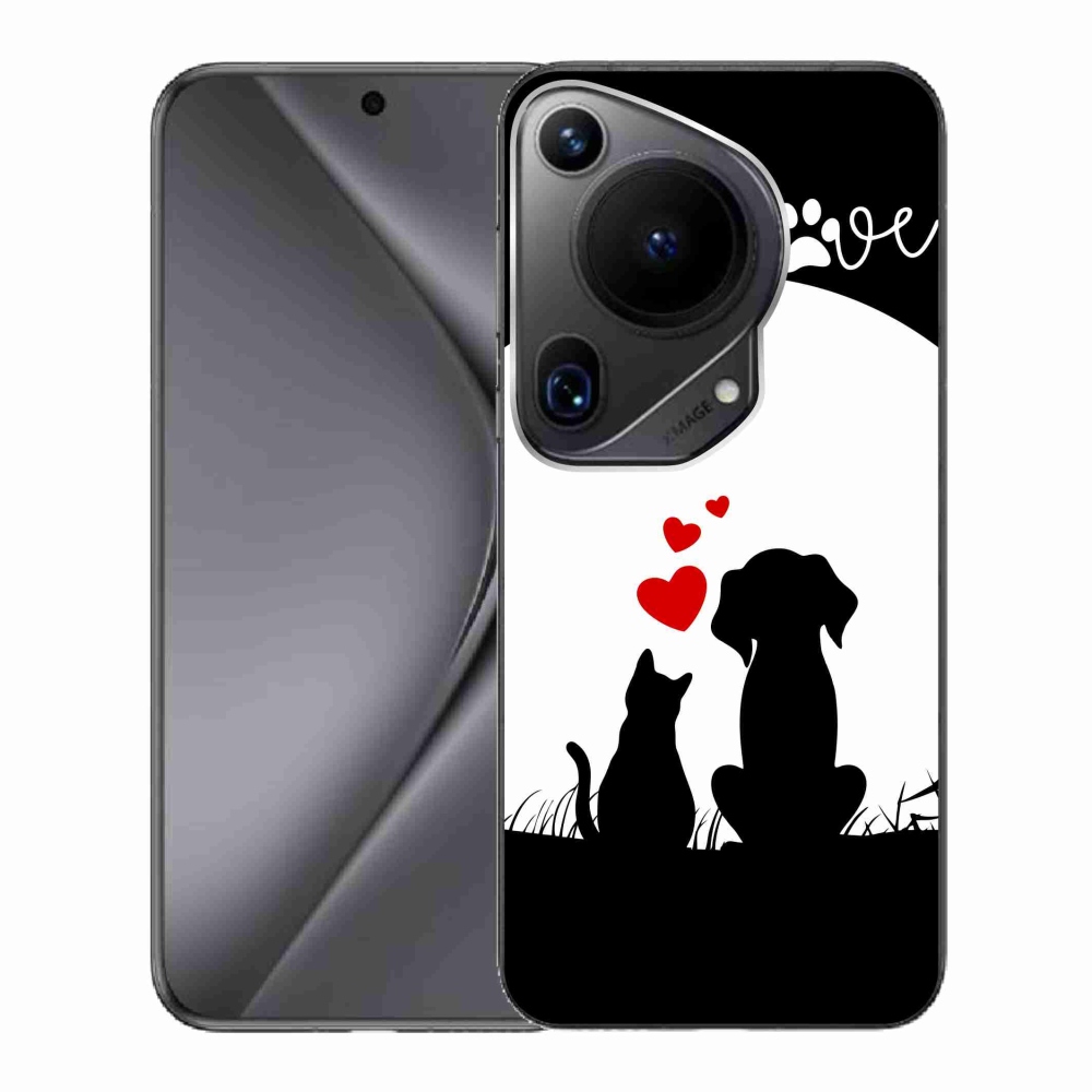 Gelový obal mmCase na Huawei Pura 70 Ultra - zvířecí láska