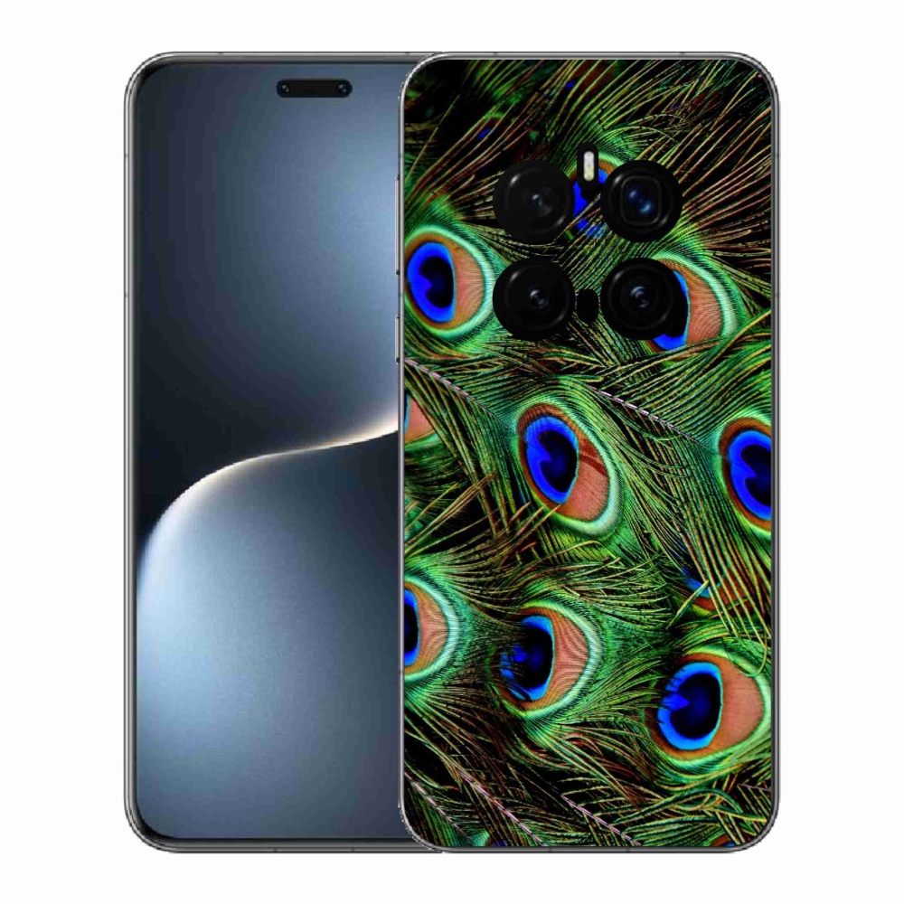 Gelový kryt mmCase na Honor Magic 7 Pro 5G - paví peří