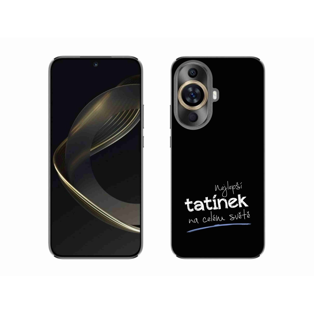Gelový kryt mmCase na Huawei Nova 11 - nejlepší tatínek 4 černé pozadí