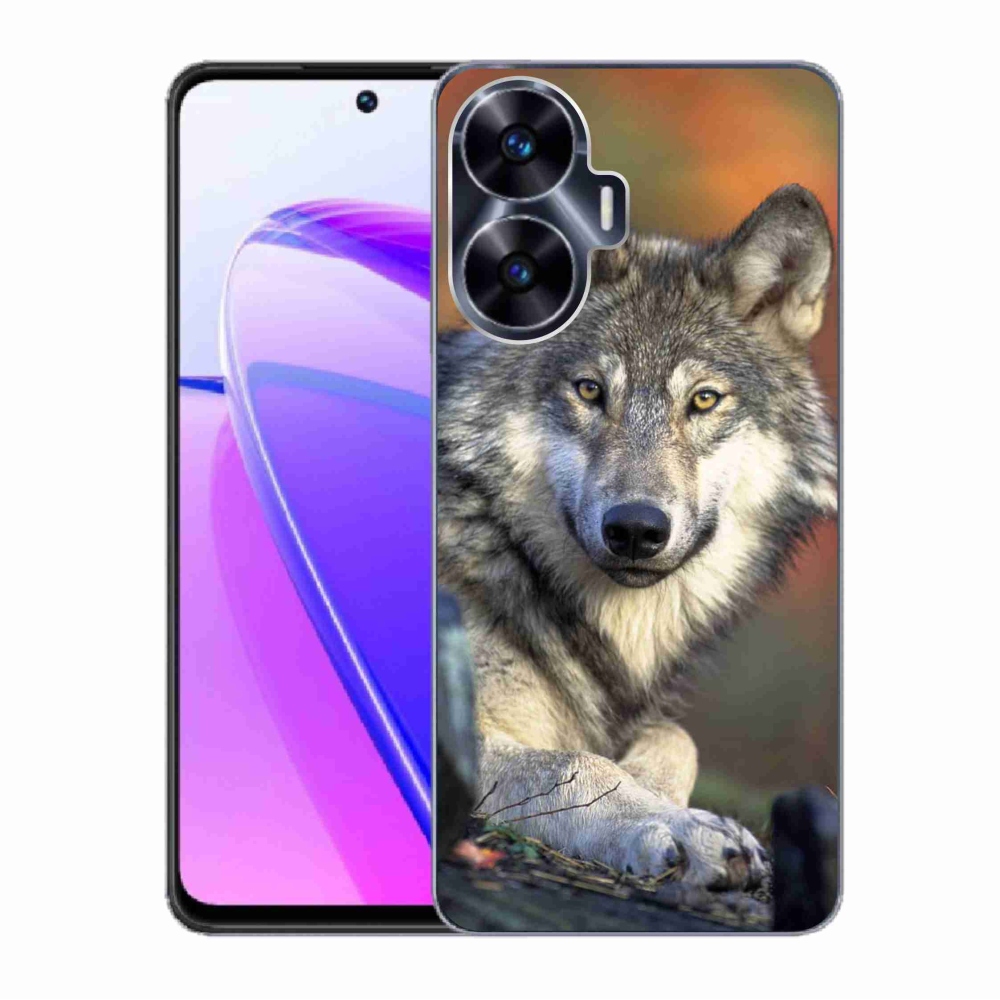 Gelový obal mmCase na Realme C55 - vlk