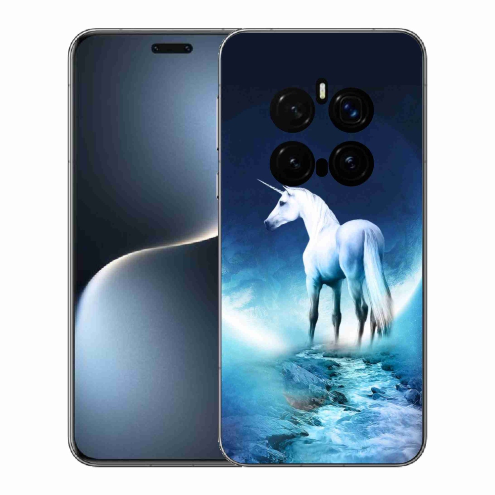 Gelový kryt mmCase na Honor Magic 7 Pro 5G - bílý jednorožec