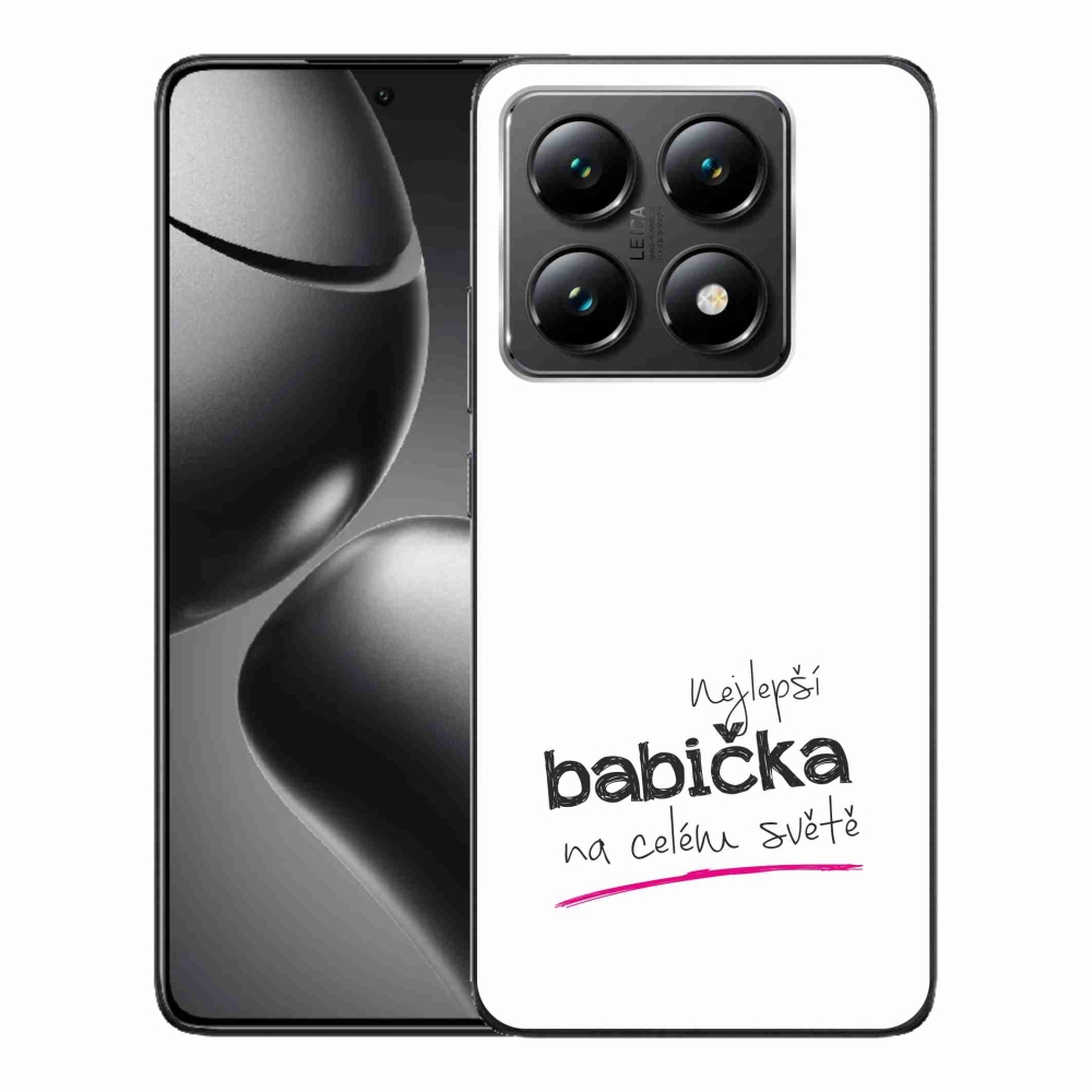 Gelový kryt mmCase na Xiaomi 14T - nejlepší babička 4 bílé pozadí