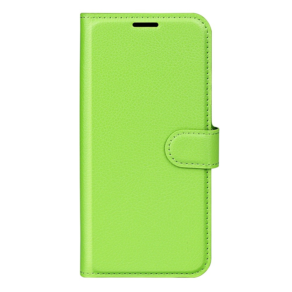Litchi knížkové pouzdro na Xiaomi Poco M7 Pro 5G - zelené