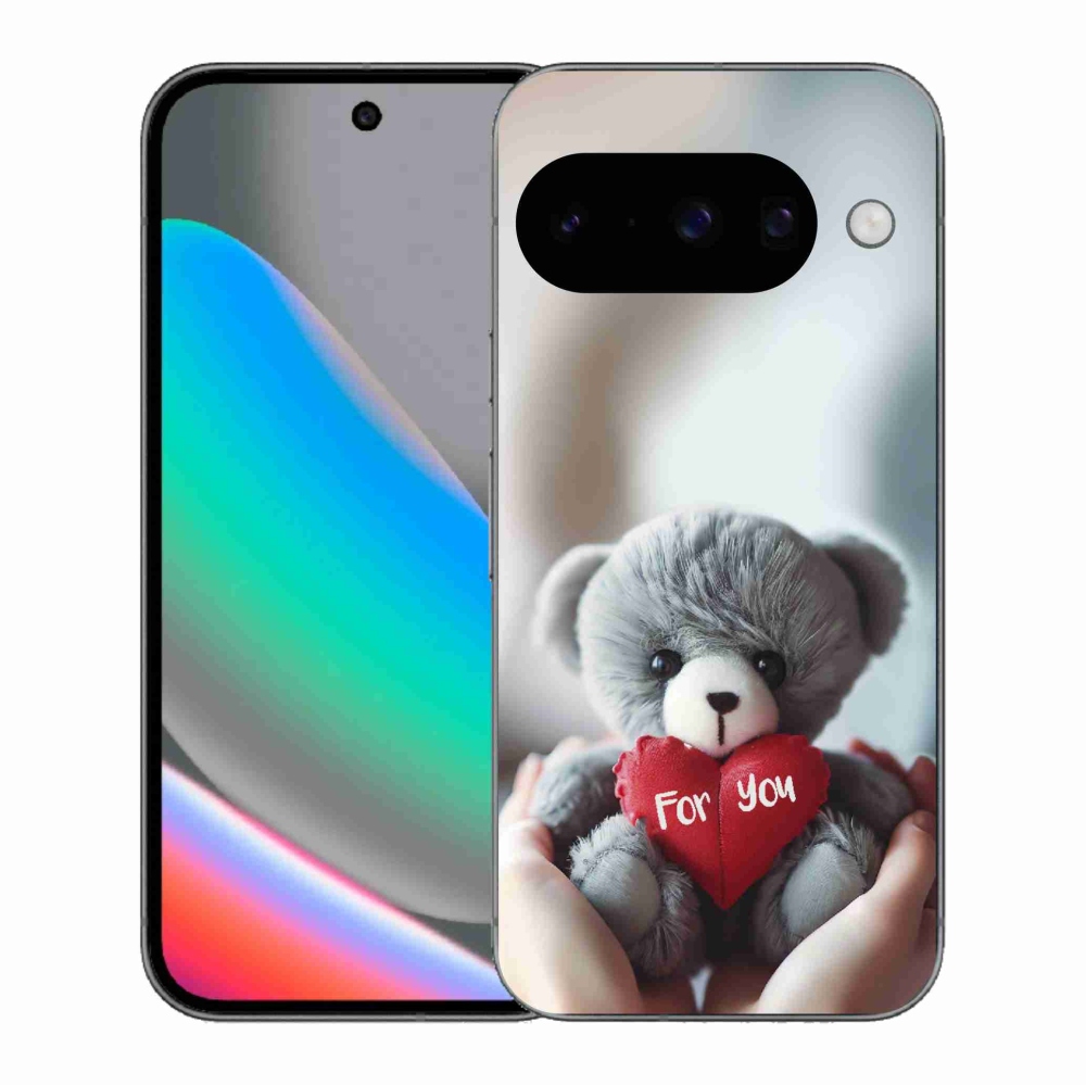 Gelový kryt mmCase na Google Pixel 10 - medvídek pro zamilované