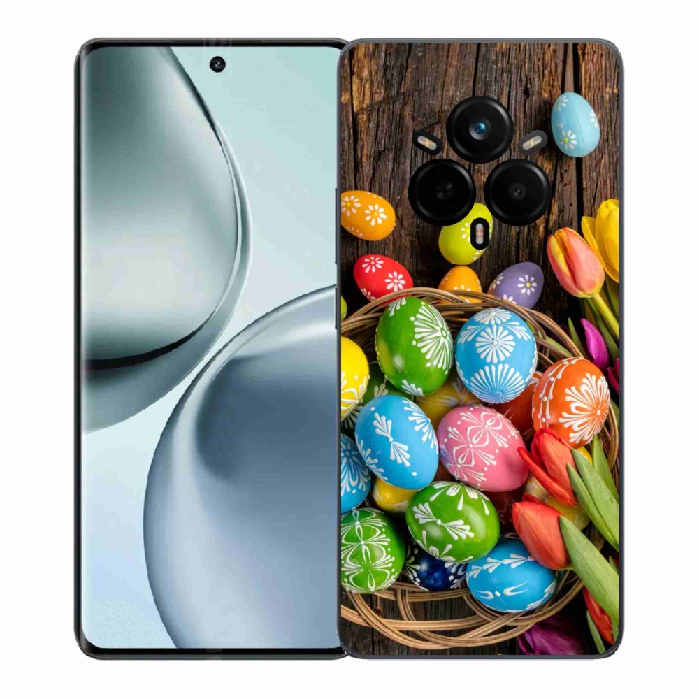 Gelový kryt mmCase na Realme 14 Pro 5G - velikonoční vajíčka