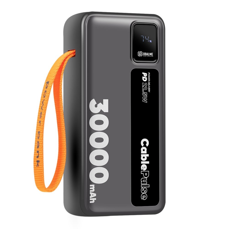 OBAL:ME CablePulse Powerbanka 30000mAh 22,5W Black