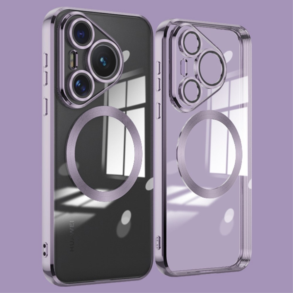 Case gelový obal s ochranou fotoaparátu a podporou MagSafe na Huawei Pura 70 Pro - světlefialový