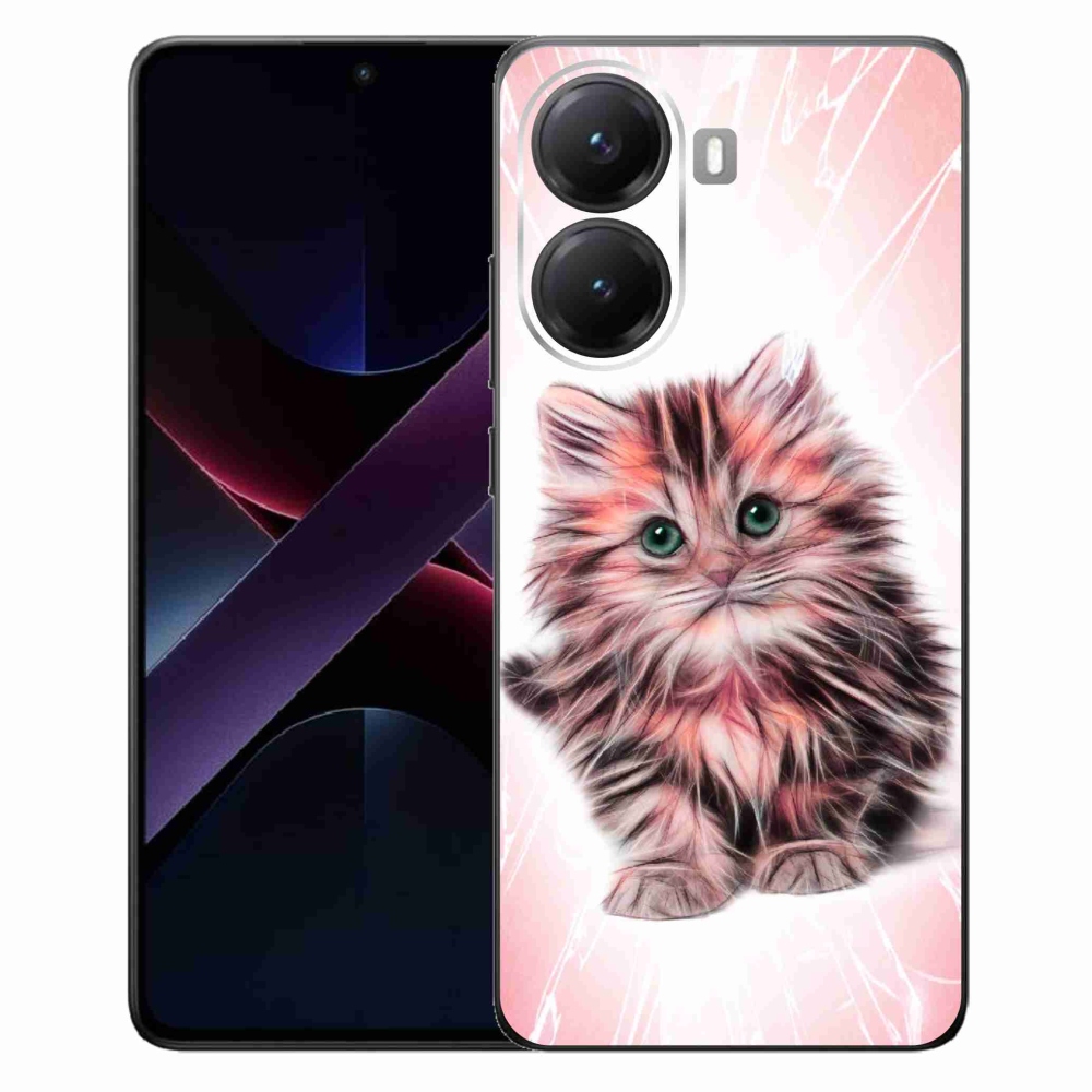 Gelový kryt mmCase na Xiaomi Poco X7 Pro 5G - roztomilé kotě