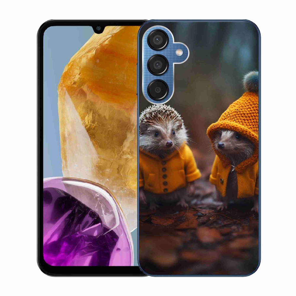 Gelový kryt mmCase na Samsung Galaxy M15 5G - ježci