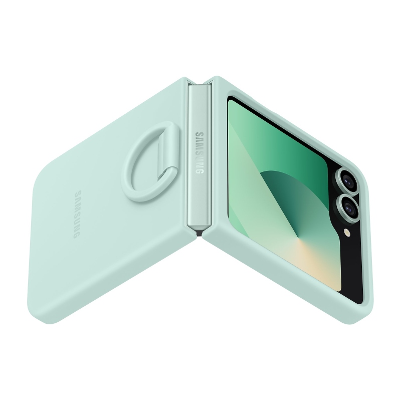 EF-PF741TME Samsung Silikonový Kryt s Kroužkem pro Galaxy Z Flip 6 Mint